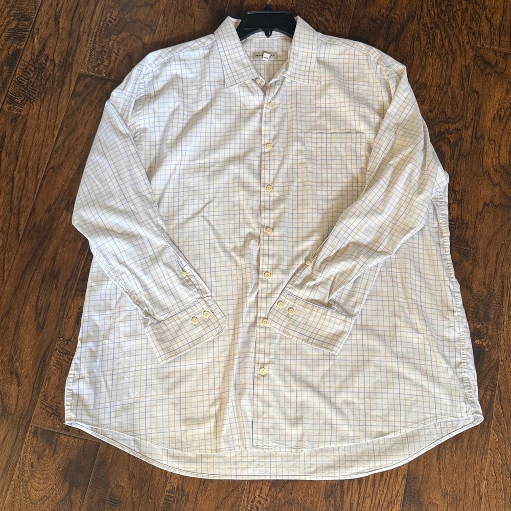 TWO!! Peter Millar shirts, one is blue and one is white, both size XXL - Picture 6 of 9
